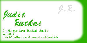 judit rutkai business card